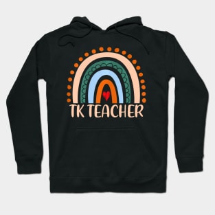 Tk Teacher Rainbow Appreciation Day Hello Back To School Hoodie